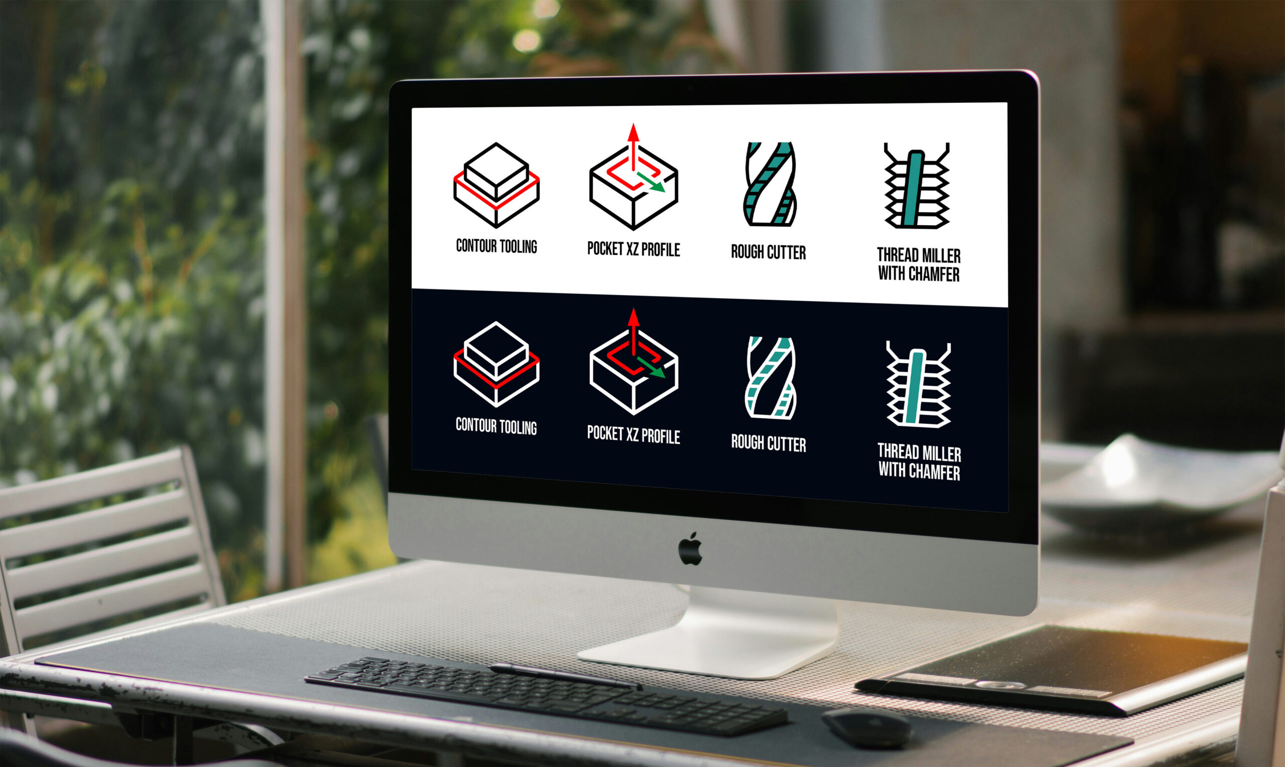 Vormgeving iconen software